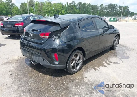 2019 Hyundai Veloster 2.0 из США, поврежденный, VIN KMHTG6AF9KU004053